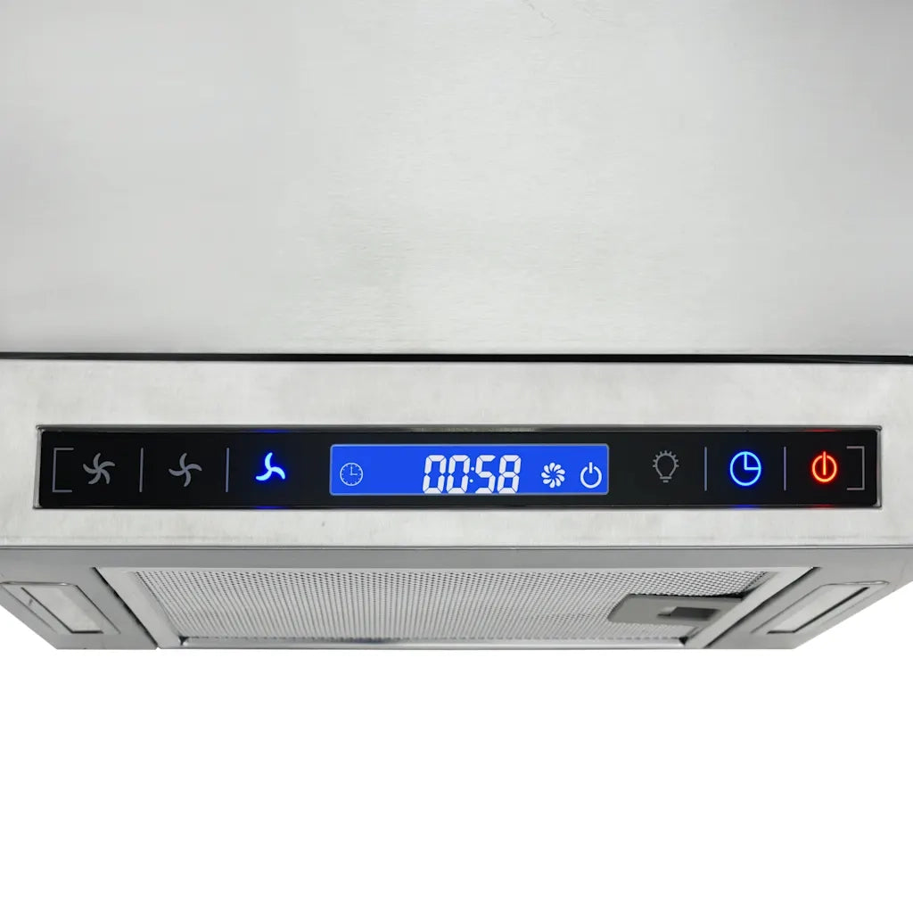 Cappa a Isola con Display LCD e Sensore Touch 756 m³/h LED