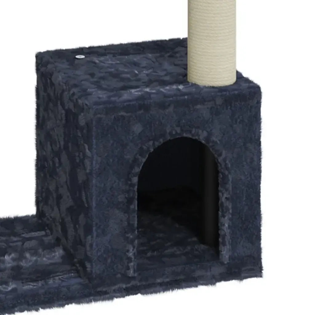 Albero per Gatti con Tiragraffi in Sisal Grigio Scuro 70 cm 171435