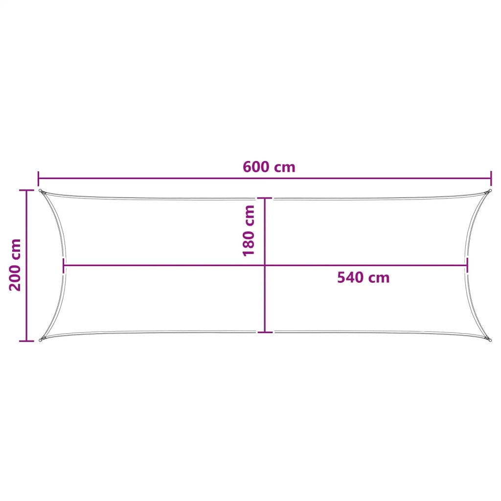Telo Ombra Blu 2 x 6 m HDPE 42032716