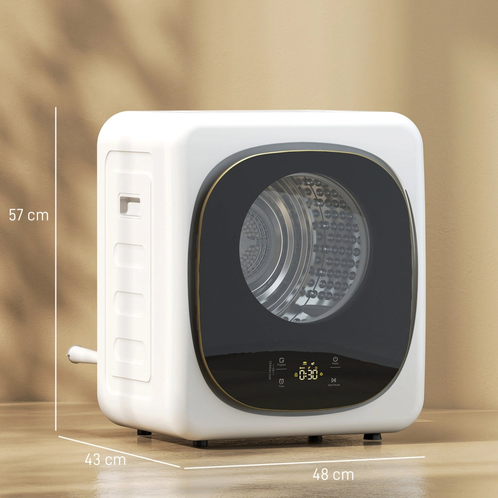 Asciugatrice portatile 4 kg ¨C Xylo ¨C 800W 5 modalit¨¤ timer bianco