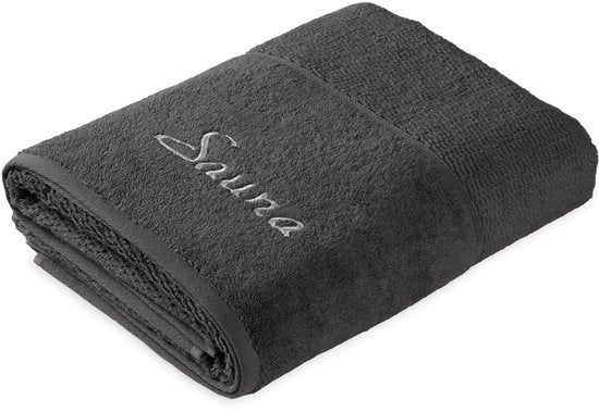 Asciugamano per sauna 100% cotone - 80x200 cm - Pluizioso - Rapido assorbente - Sostenibile - Effetto massaggiante - Asciugamano per bagno