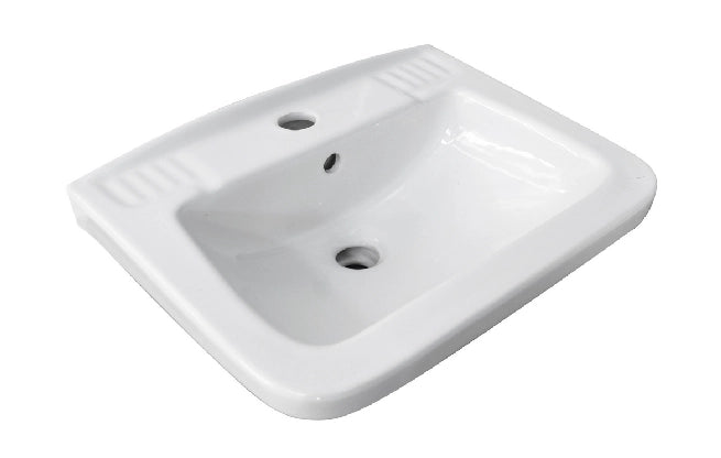 Lavabo quadro sospeso a parete 36x45 cm modello LP83 - Bianco