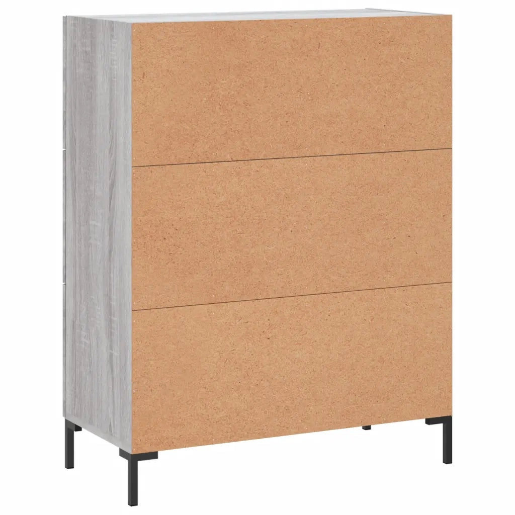 Credenza | Madia | Buffet da pranzo | Armadio da pranzo Grigio Sonoma 69,5x34x90 cm in Legno Multistrato