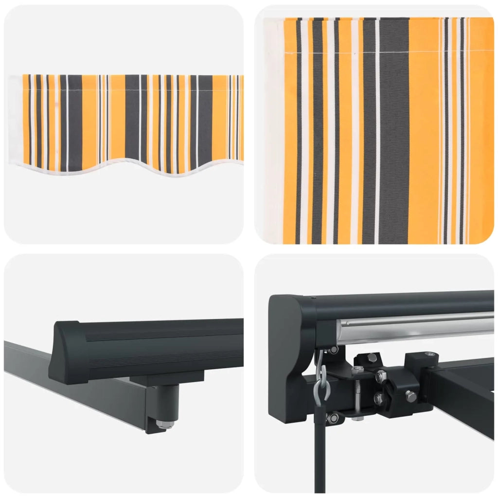 Cornice per Tenda Manuale con LED 2,5 x 2 m 3420735