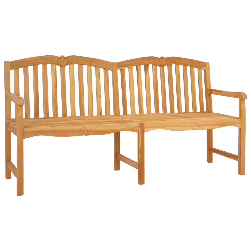 Panchina in legno intagliata a mano Naturale 180,5 x 60 x 96 cm 42030022