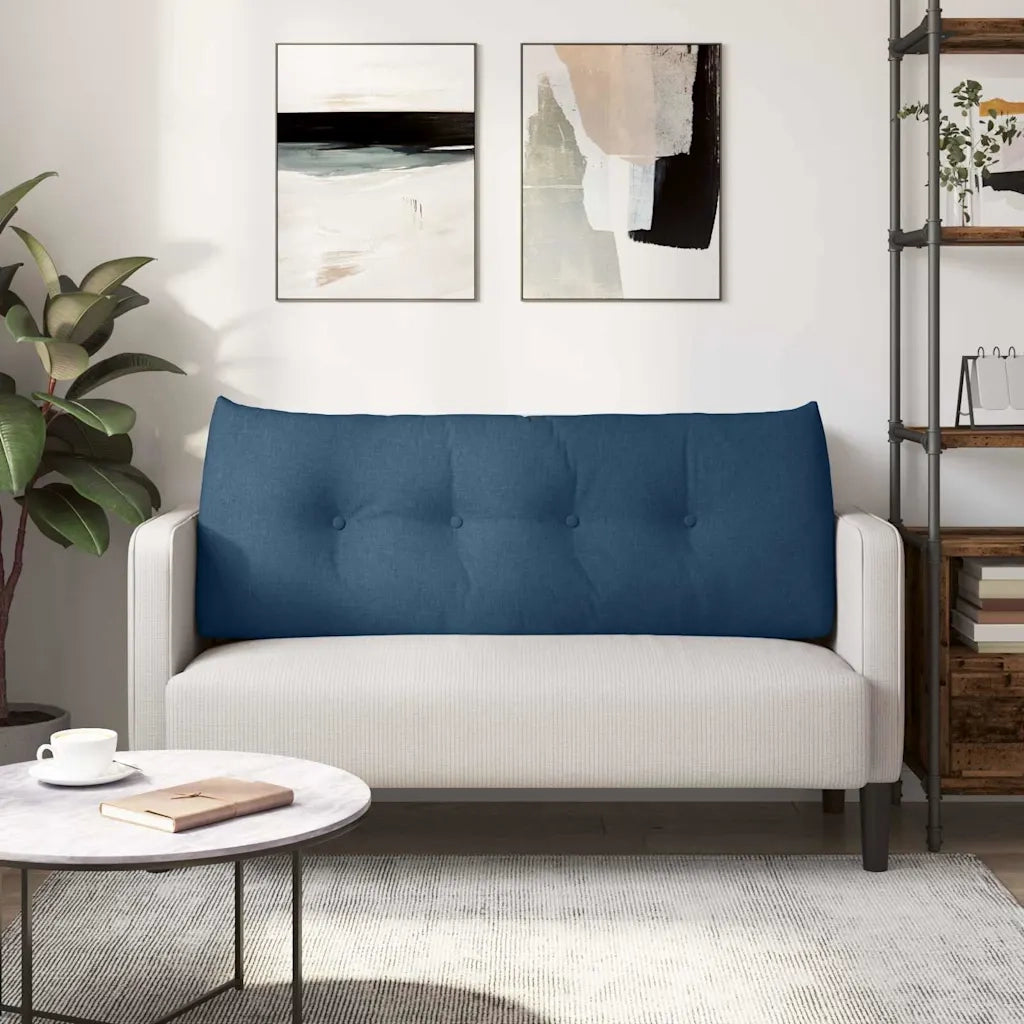 Cuscino per Schiena Blu 120 x 24 x 50 cm Tessuto 42014478