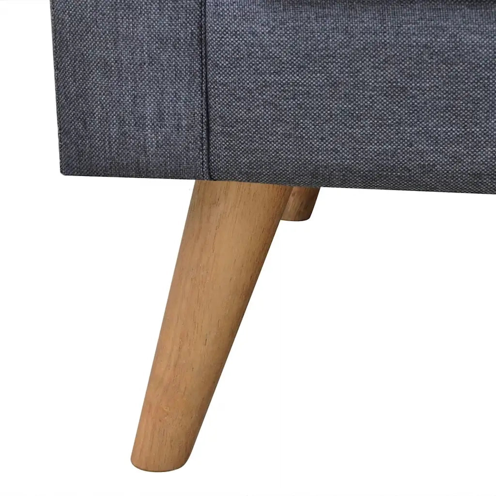 Divano a 2 Posti-Sofa 2 Posti in Tessuto Grigio Scuro 369727