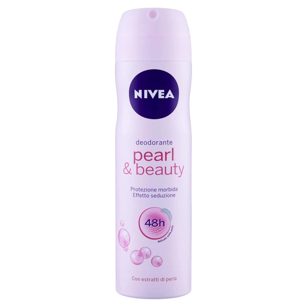SET 2  NIVEA DEODORANTE SPRAY 150ML PEARL E BEAUTY