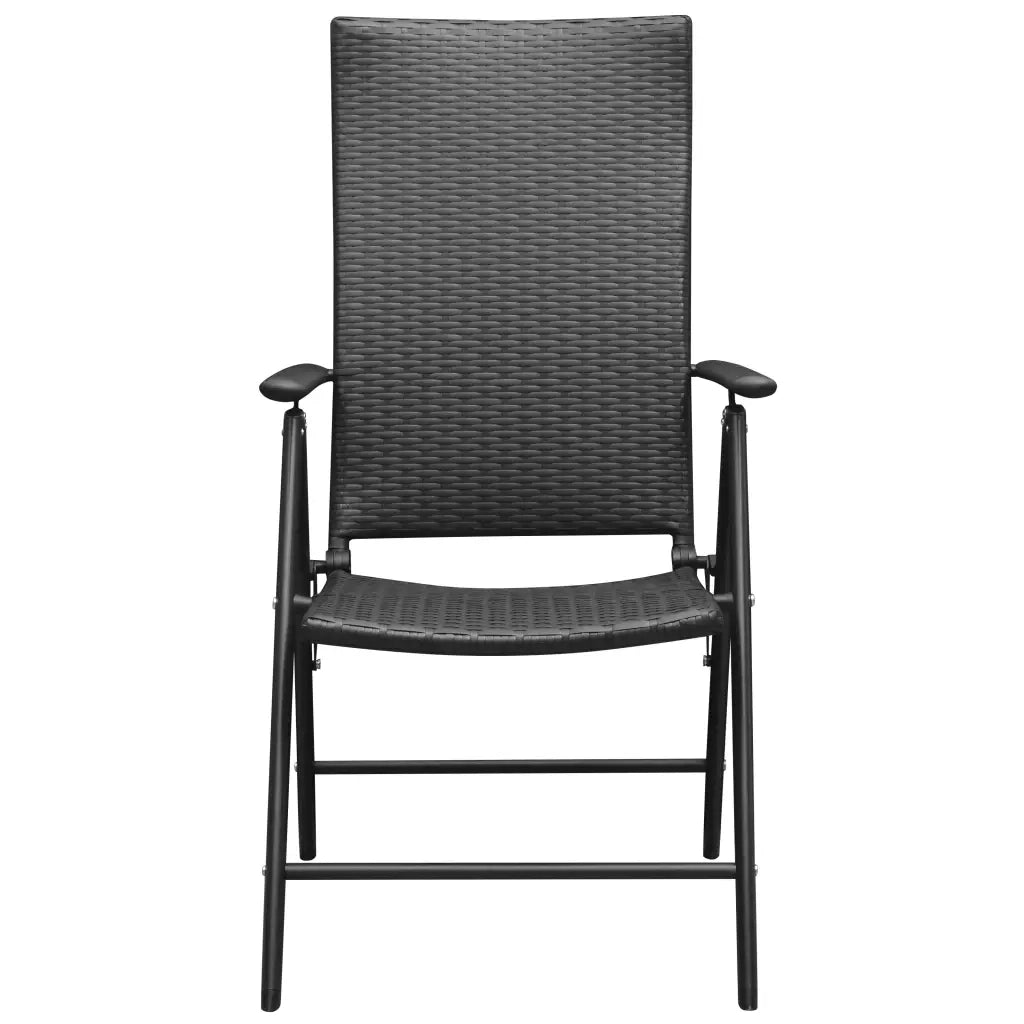 Set da Pranzo da Giardino 7 pz Nero e Marrone 3060056