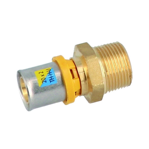 RACCORDO DIRITTO MASCHIO A PRESSARE PER MULTISTRATO- 3/4 x 26- GF- pezzi 1