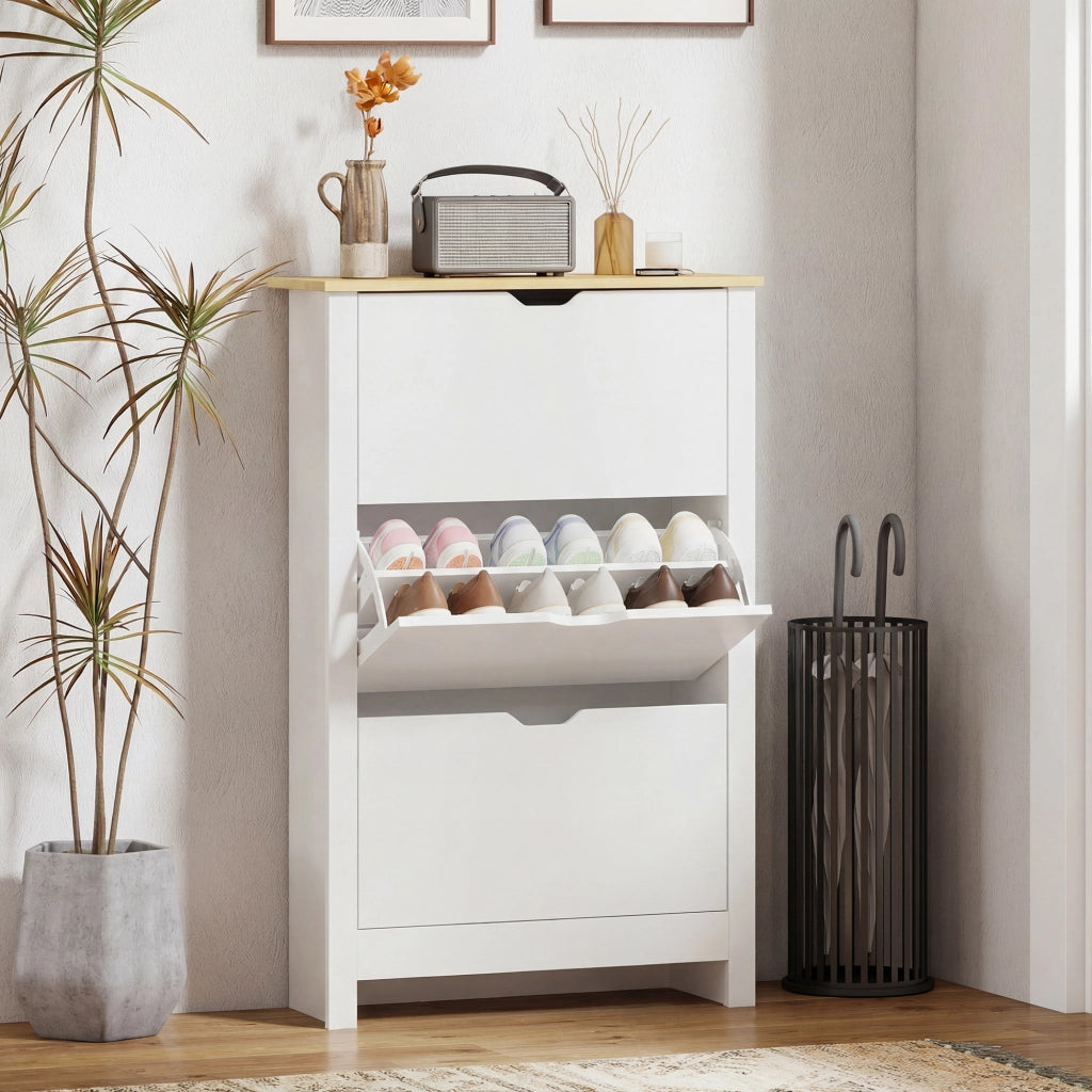 Armadio Zapatero ¨C zephmum ¨C 72x26x112 cm Bianco