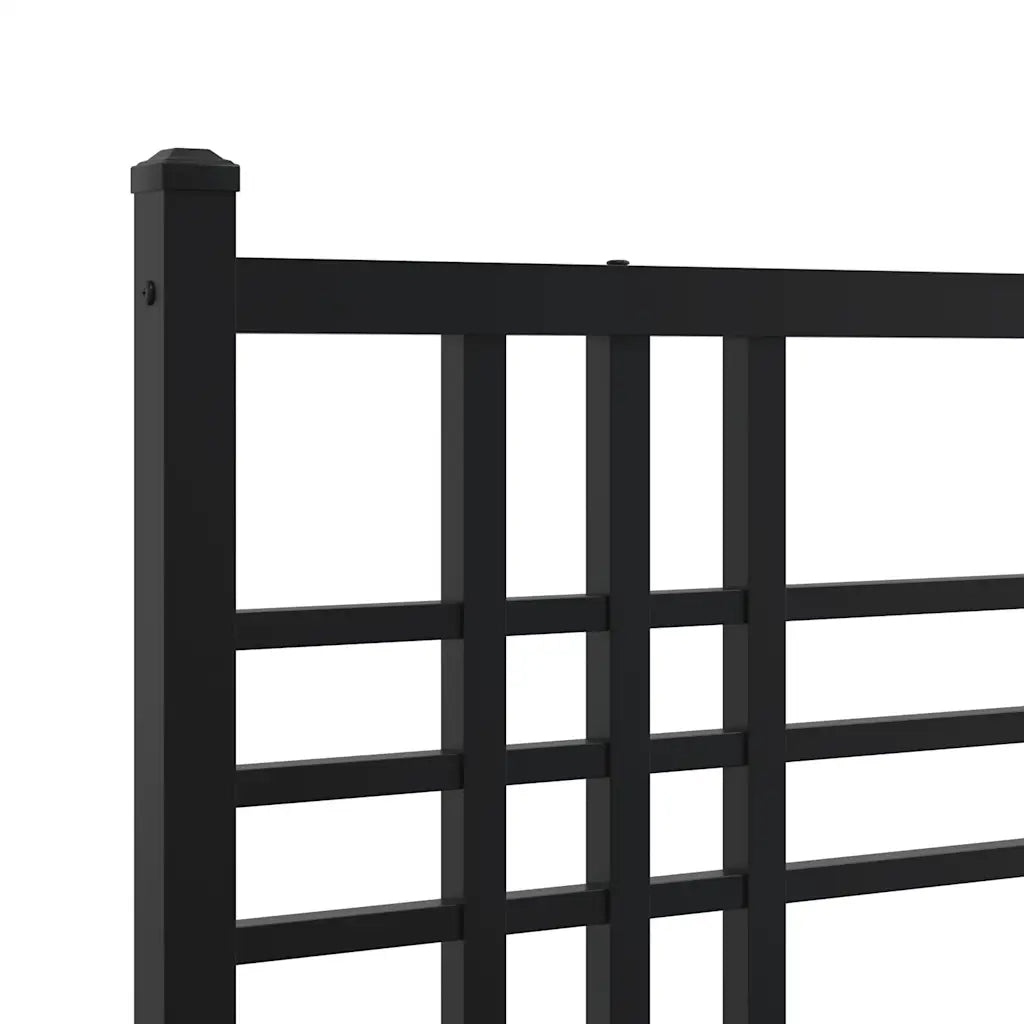 Testiera di Ricambio in Metallo Nero 200 cm 376362