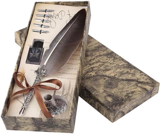 Set di penna stilografica per calligrafia con 5 pennini in scatola regalo