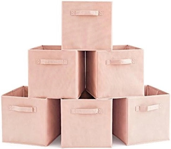 Set di 6 contenitori a cassetti in legno, opacchi, opachi, pianta di dogwood
