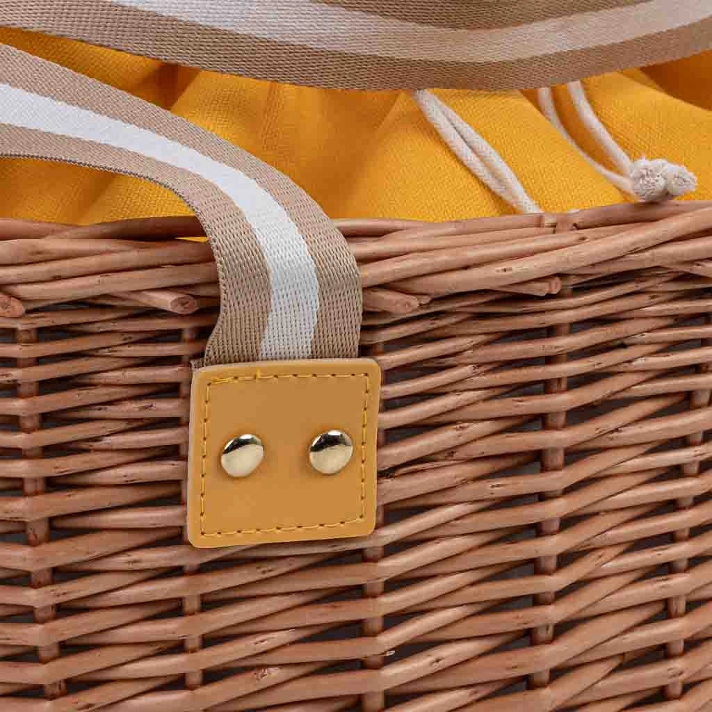 Cestino da picnic marrone 40x29x20h cm
