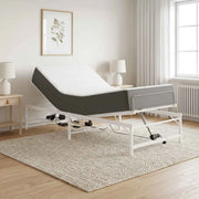 Telaio Letto Elettrico Regolabile Bianco 90 x 200 cm Acciaio 42021397