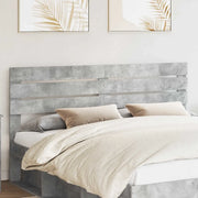 Testiera-Testata-Testiera Decorativa Grigio cemento 200 cm Legno multistrato 787061
