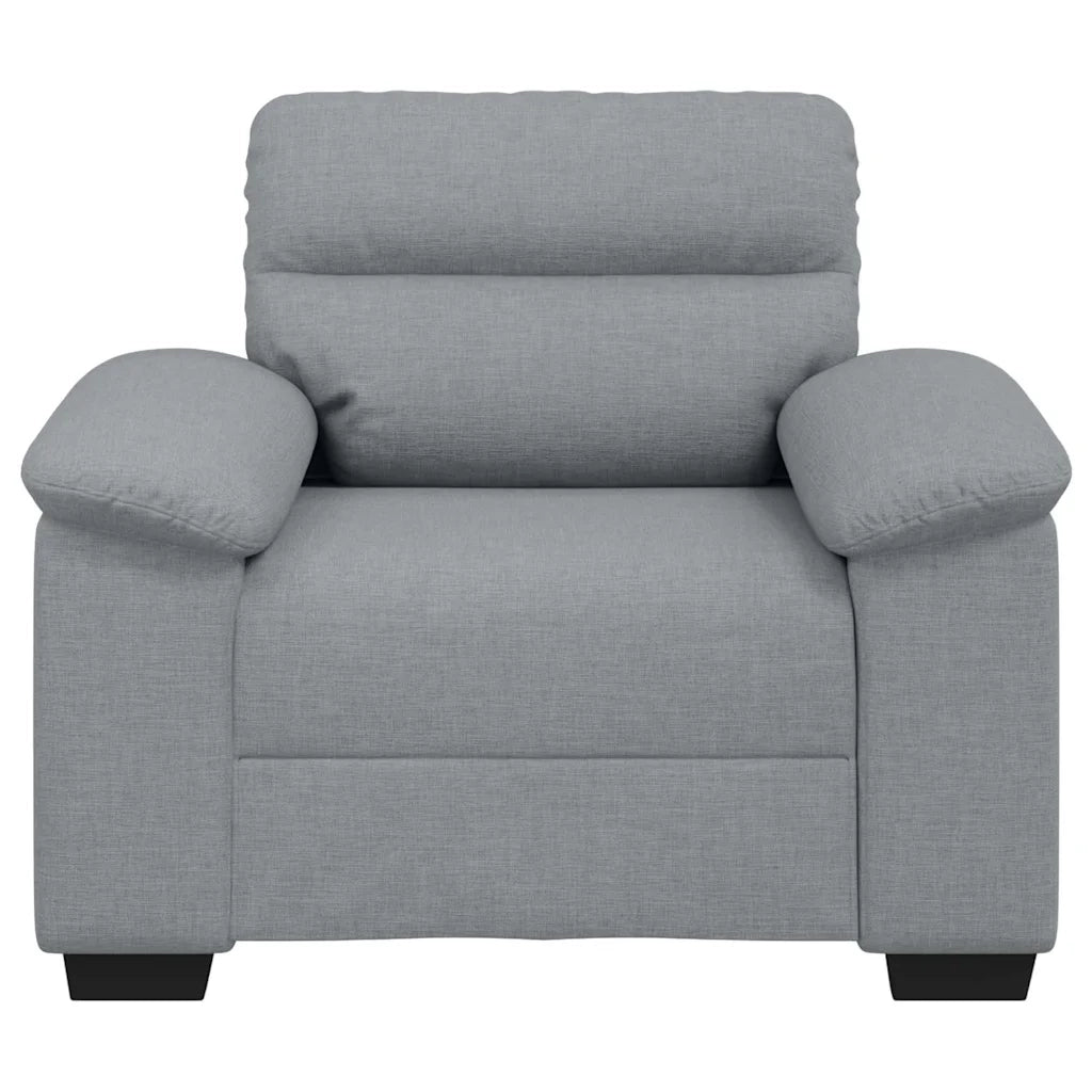 Poltrona Grigio Chiaro 100x81x84 cm in Tessuto 4105287