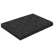 Pad per patio in granuli di gomma Nero 6 x 9 x 0,8 cm Gomma CFW5800995