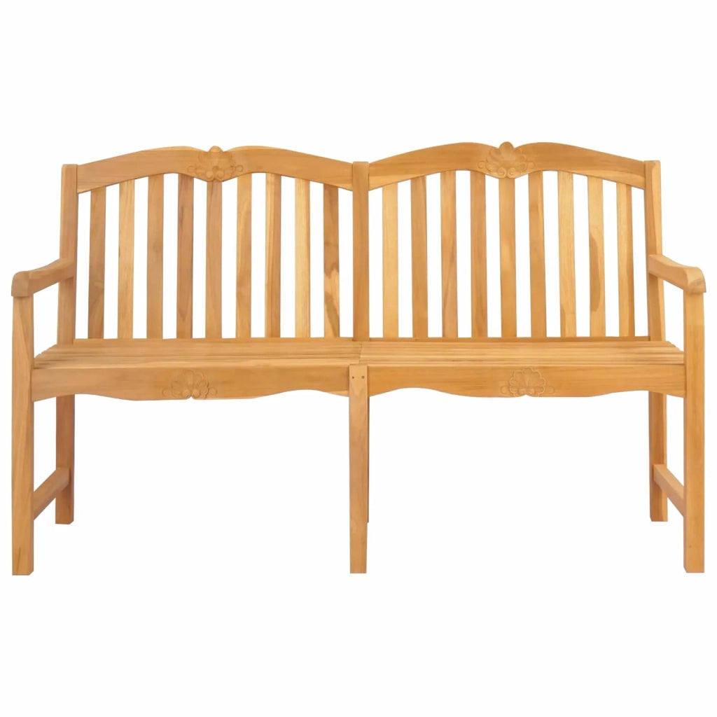 Panchina in legno intagliata a mano Naturale 150 x 60,5 x 95 cm 42030021