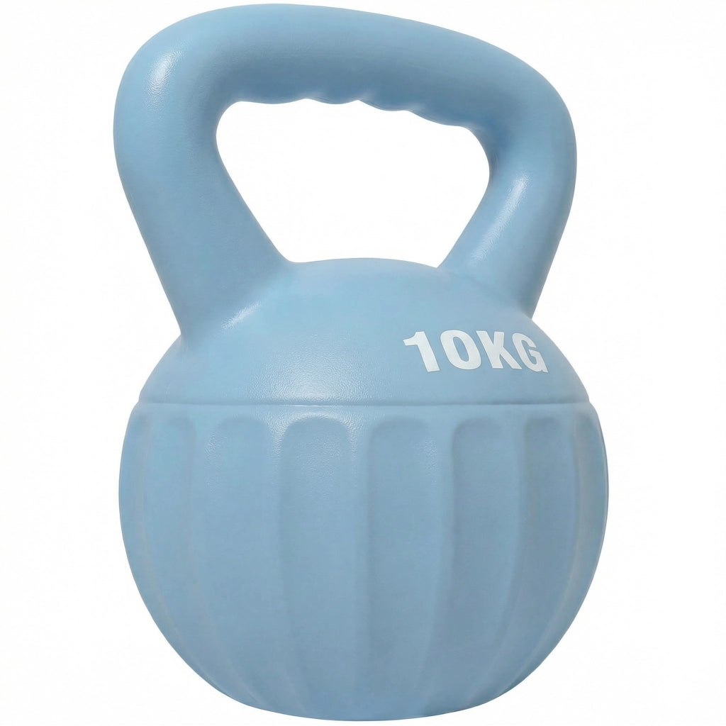 Kettlebell 10 kg ¨C Xylo ¨C Maniglia Antiscivolo, Blu