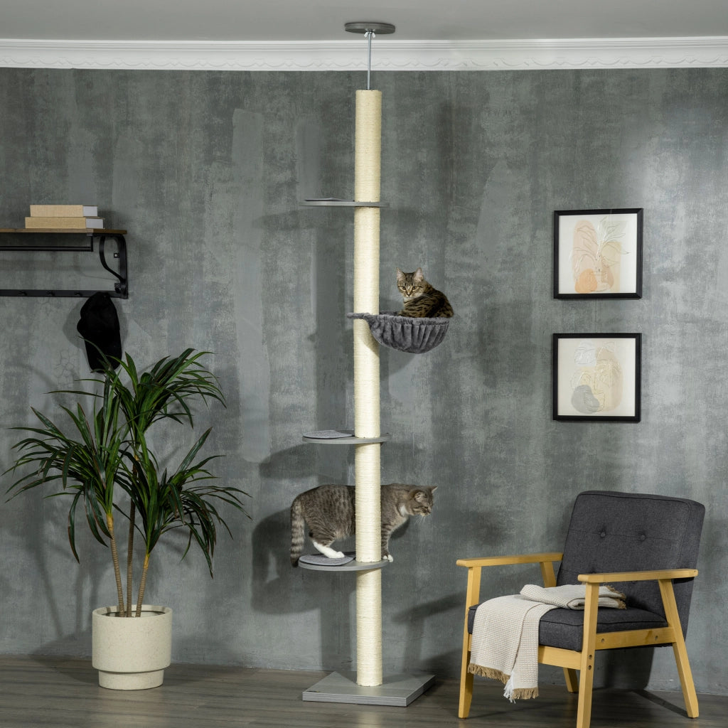 TIRAGRAFFI A SOFFITTO Regolabile 230-250 cm Grigio