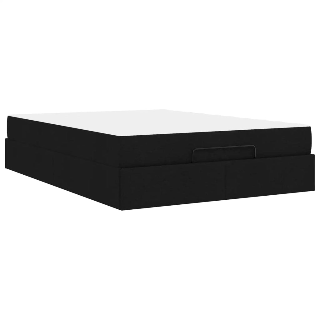 Struttura letto con materasso 2 pcs Nero Tessuto 3399503