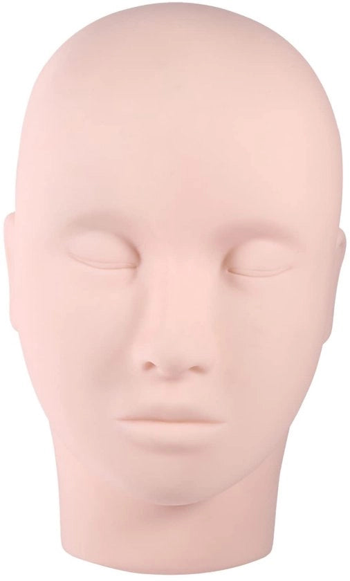 Oefenfacce in Silicone - Duraturo - Simulazione di Pelle Umana - Etalagepop - Testa di Prova per Makeup - Simulazione di Pelle Reale - Facile da Utilizzare - Testa di Prova per Makeup