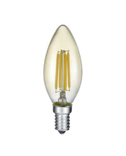 Lampadina LED candela ambra E14 4W 2700K dimmerabile Trio