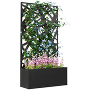Fioriera con grigliato per piante rampicanti ¨C Minimal ¨C 61x23x113 cm
