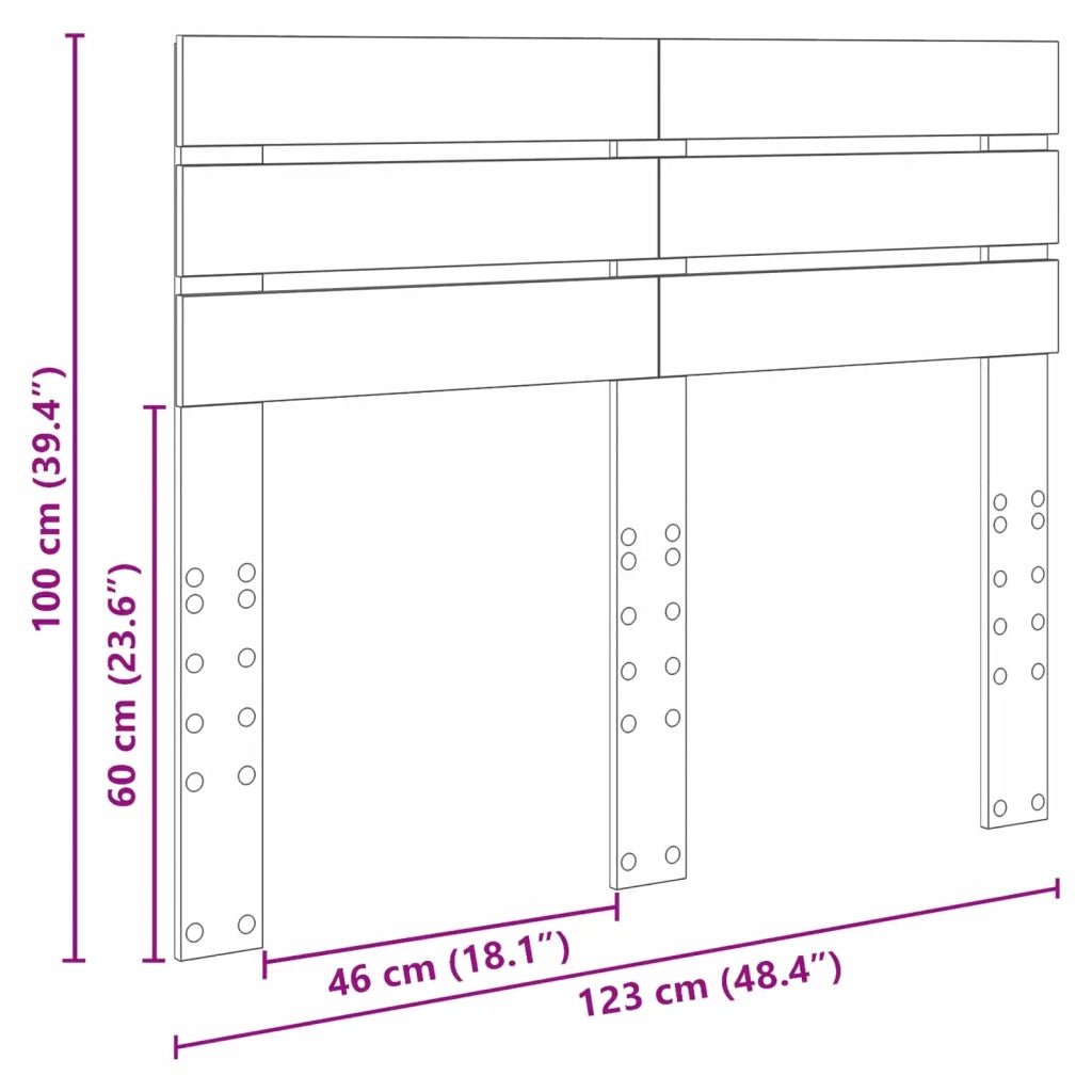 Testiera | Testata Rovere Sonoma Legno multistrato