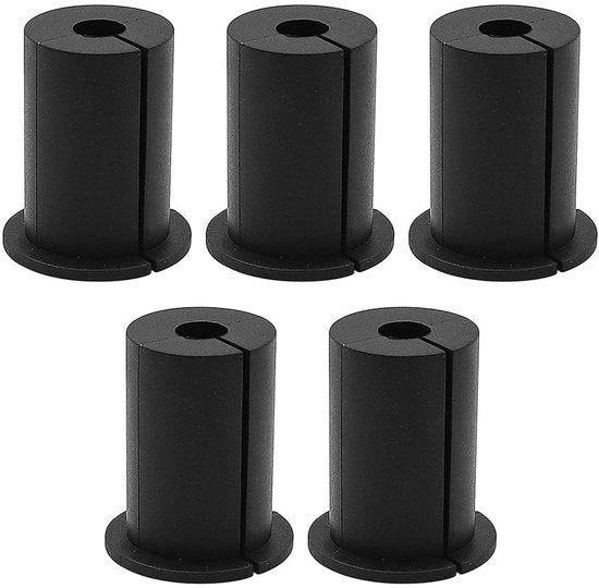 Kit di cavi di passaggio - 5 pezzi - Bucature di cavo in gomma - Resistenti - Adatti per cavi di bassa tensione - Gommate di cavo