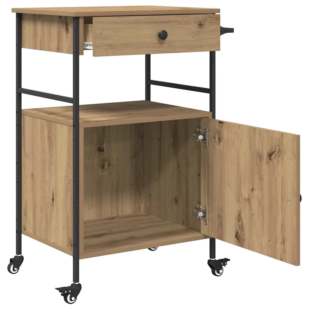 Carrello da Cucina Rovere artigianale 56 x 43 x 89,5 cm CFW6908255