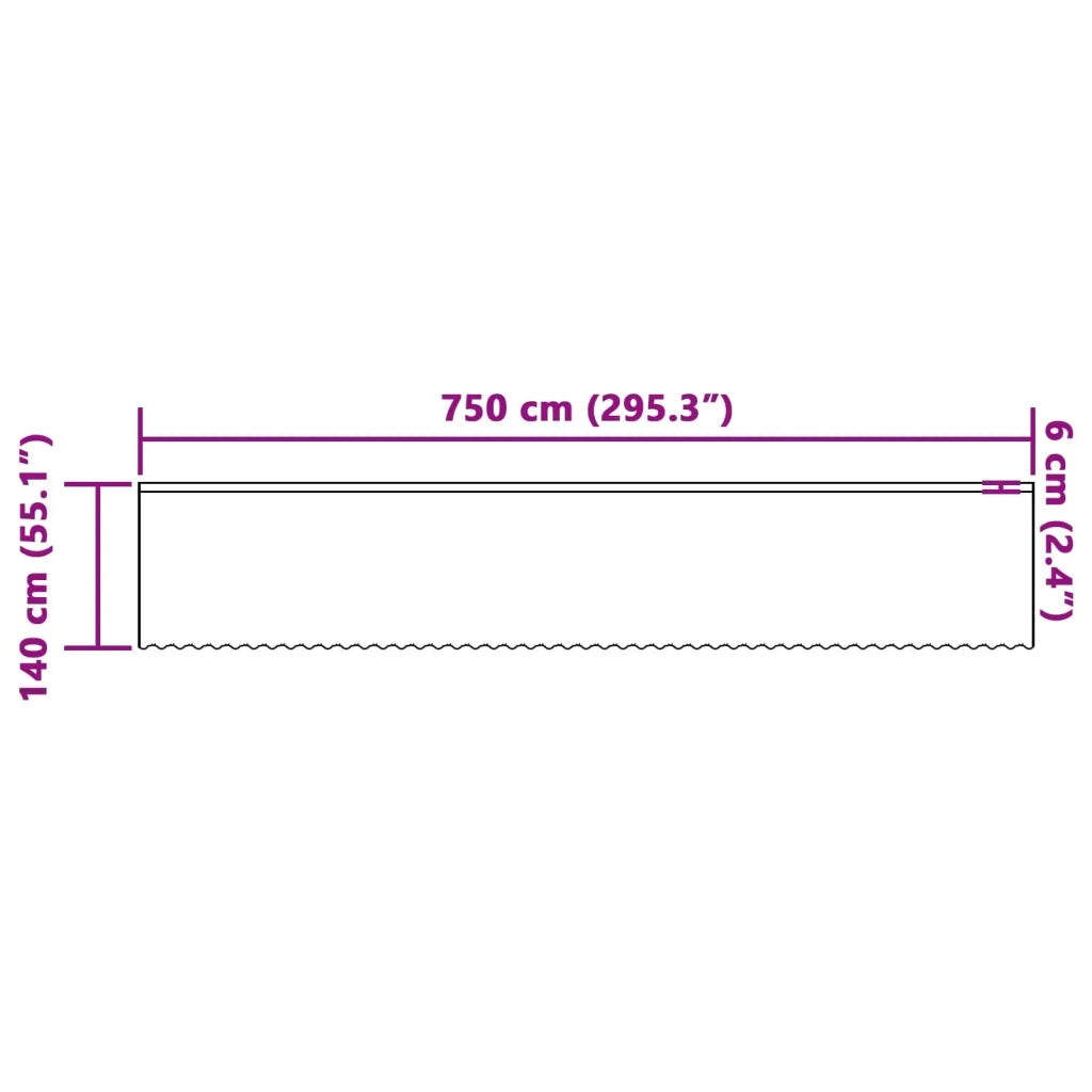 Tenda in Pizzo con tende Bianco 140 x 750 cm Poliestere 4107946