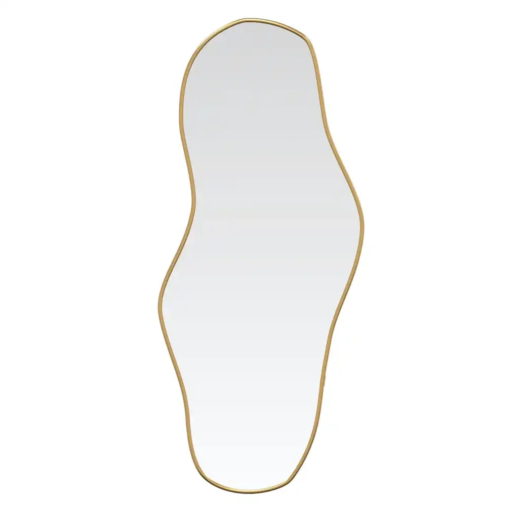 Specchio da Parete | Specchio decorativo Dorato 90x40 cm