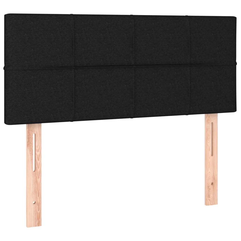 Giroletto a Molle con Materasso Nero 100x200 cm in Tessuto 3126223