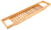 Organizzatore per Bagno in Bamboo - Caddy per Bagnoschiuma - Supporto per Bottiglie di Vino - Organizzatore per Bagno - 69,4 x 15,3 x 4,8 cm - Design Moderno