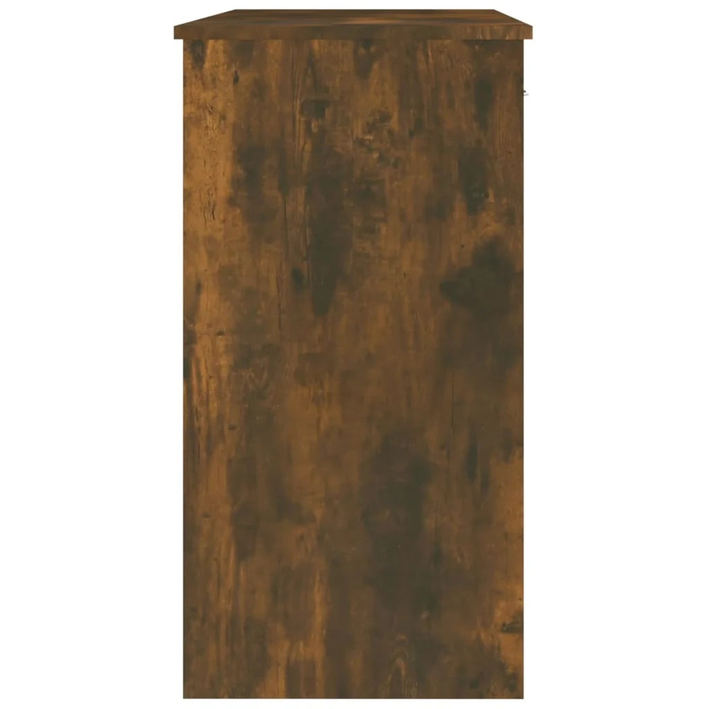 Scrivania da ufficio postazione di lavoro mobile per computer studio rovere affumicato 80 x 40 x 75 cm legno ingegnerizzato marrone 02_0023589