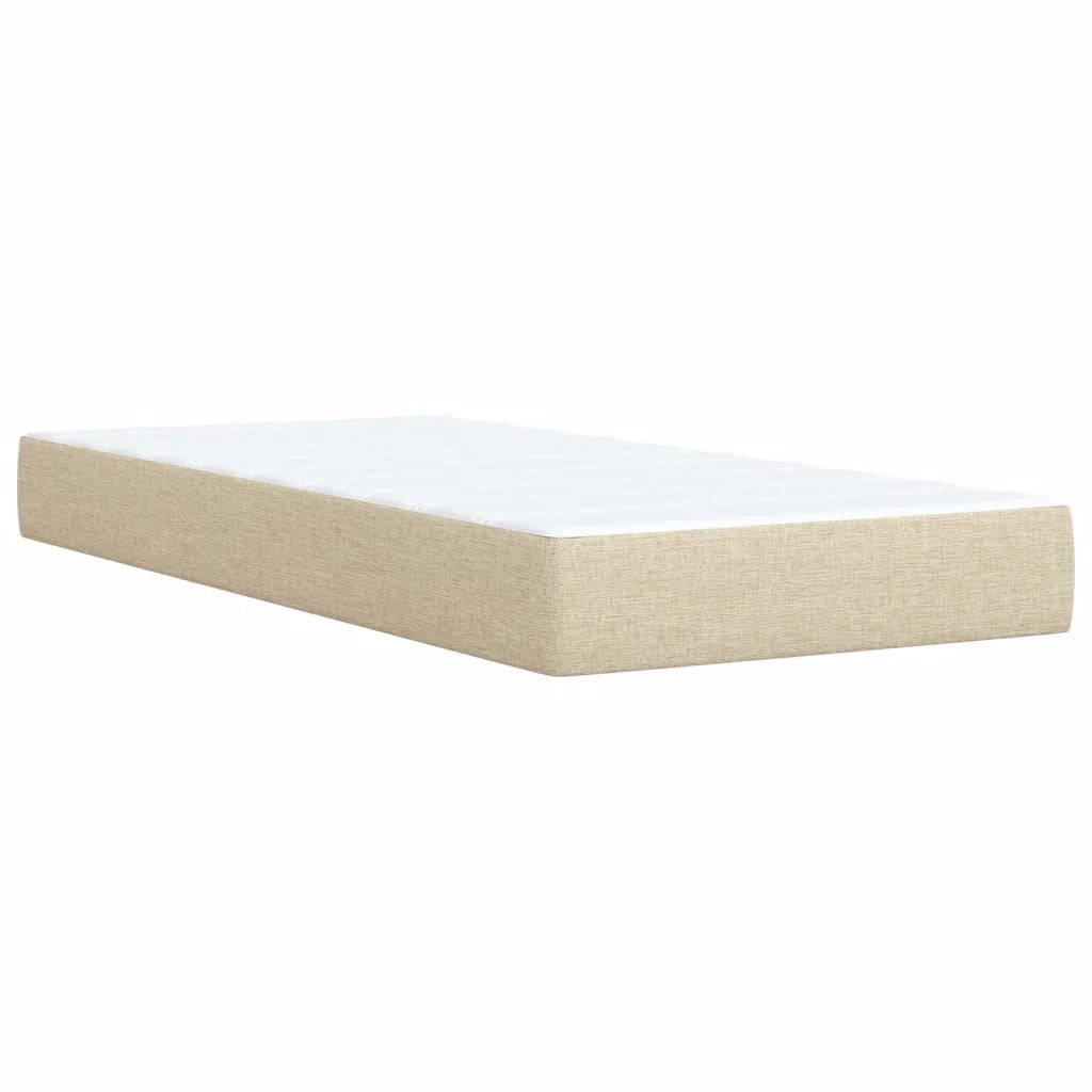 Giroletto a Molle con Materasso Crema 90x200 cm inTessuto 3286561