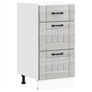 Pensile da cucina | Base da Cucina Lucca Grigio Sonoma in Legno Multistrato