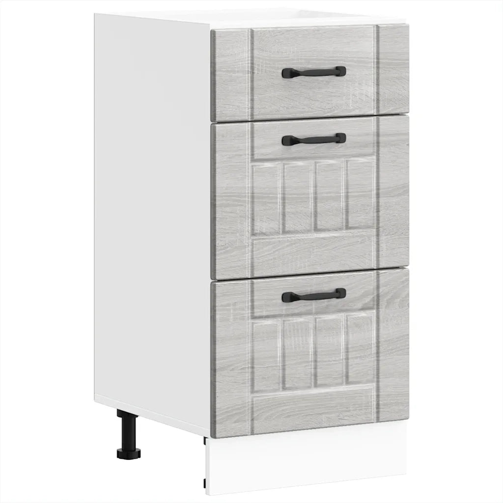 Pensile da cucina | Base da Cucina Lucca Grigio Sonoma in Legno Multistrato