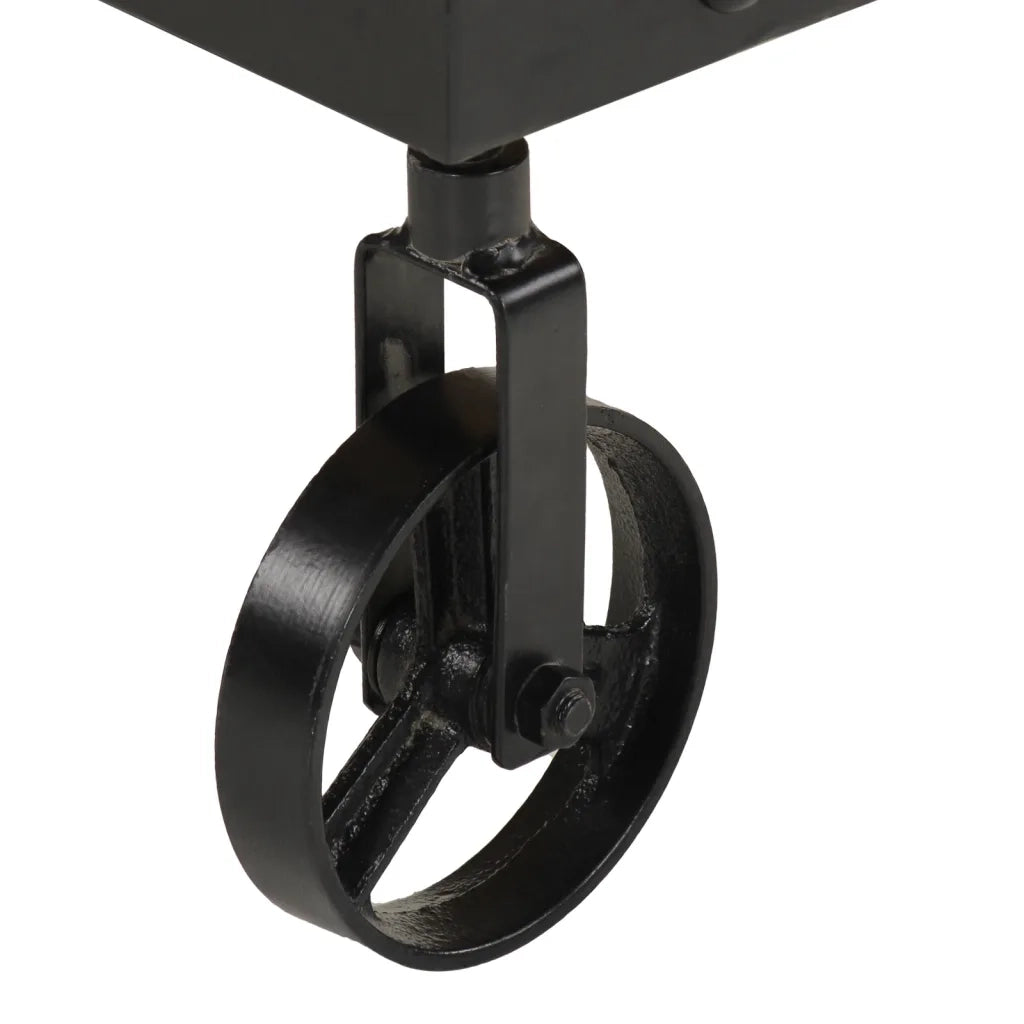 Tavolino da salotto | Tavolino da caff¨¨ | Tavolino da Soggiorno con Ruote Legno Massello Mango 100x55x26 cm