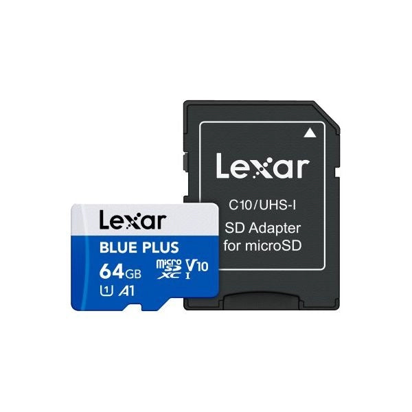 Scheda di memoria lexar lmsblpl064g bnang blue plus