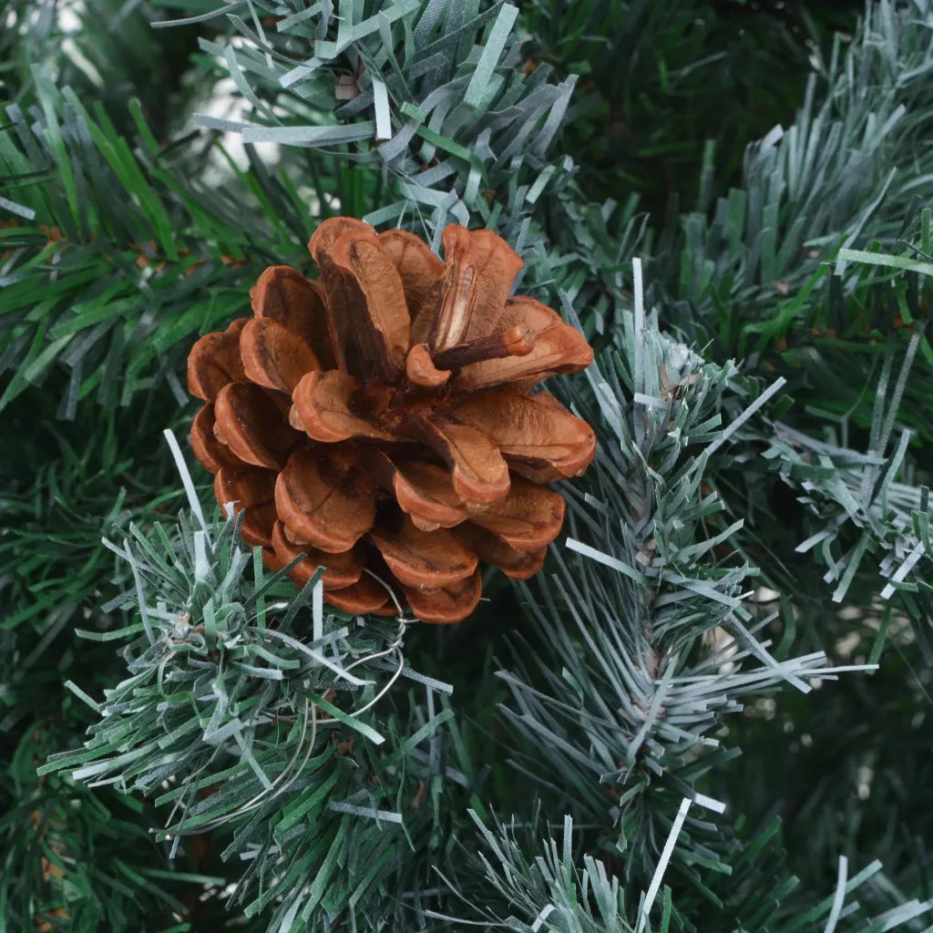 Albero di Natale Artificiale-Albero Natalizio con Pigne 180 cm