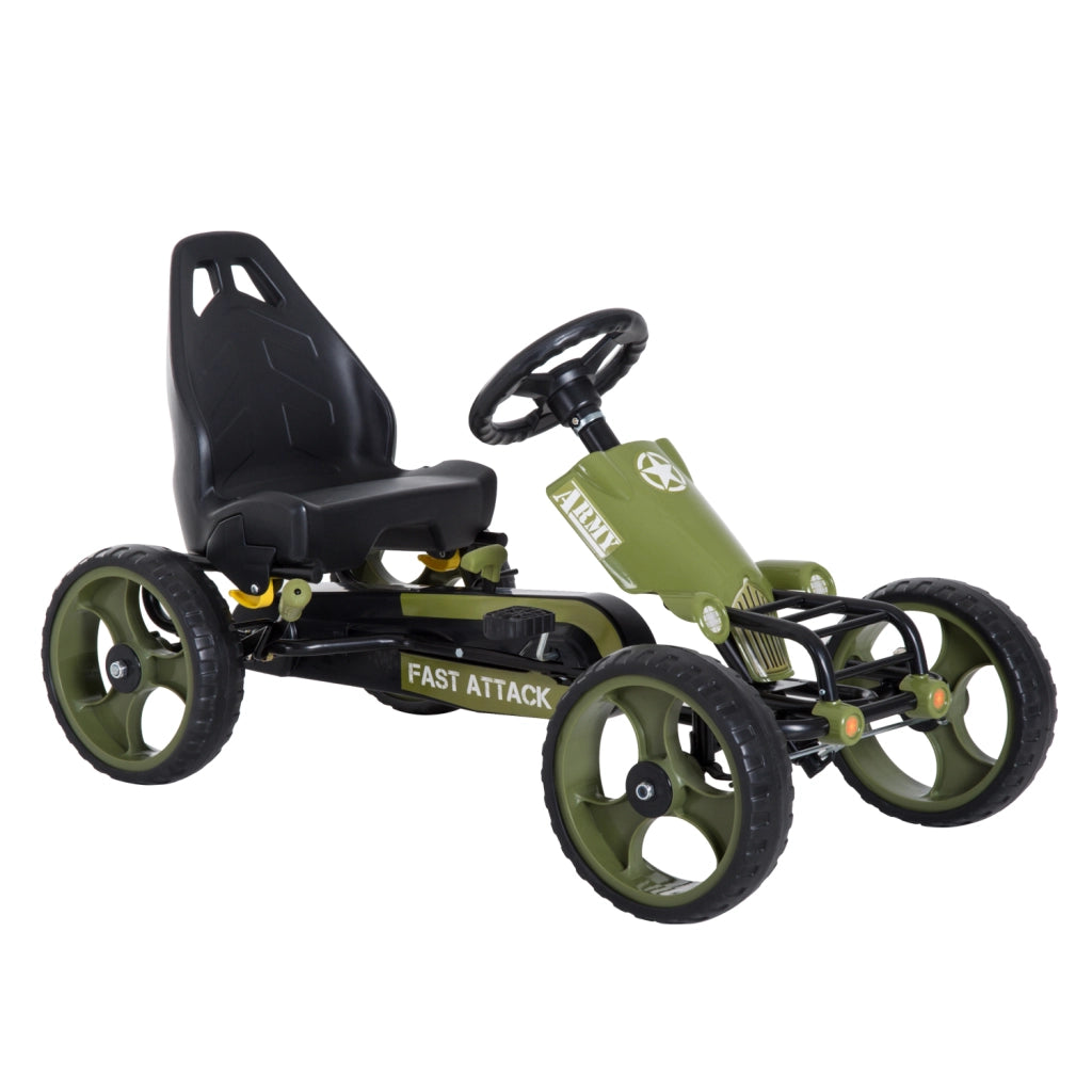 Go Kart Pedali per Bambini ¨C Minimal ¨C Verde Nero