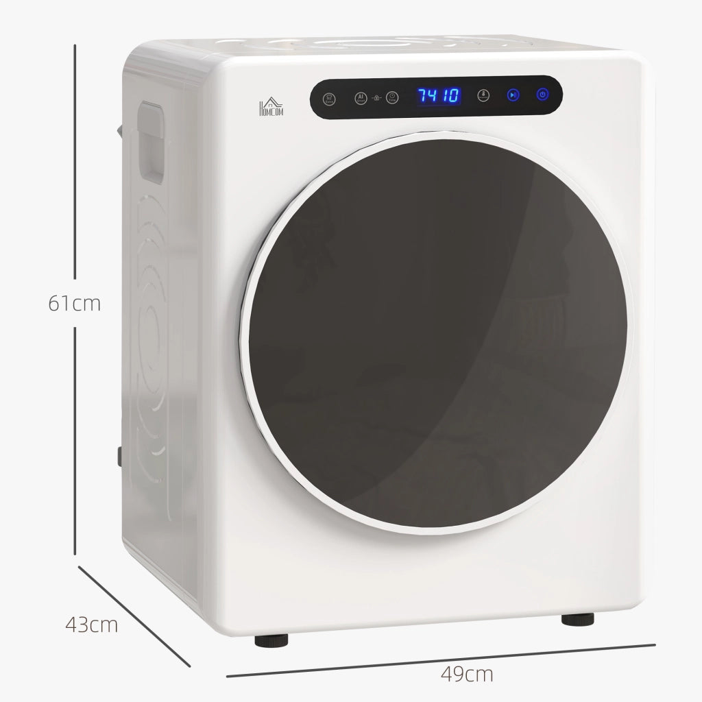 Asciugatrice a Evacuazione 1000W ¨C Xylo ¨C 3kg Bianco Acciaio Inossidabile