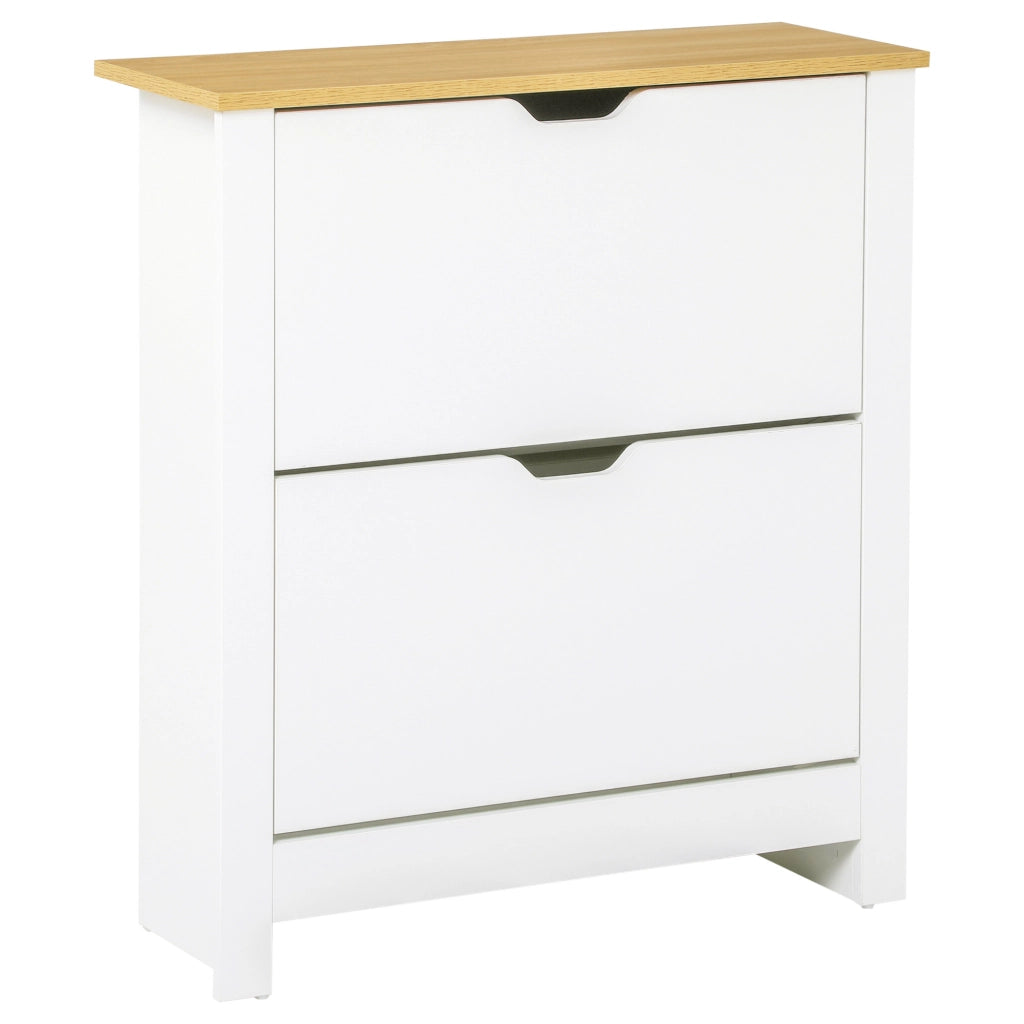 Scarpiera con cassetti e ripiani ¨C zephmum ¨C bianco 72x26x80 cm