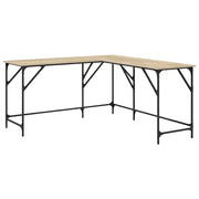 Scrivania | Tavolo da Ufficio Rovere Sonoma 149x149x75 cm in Legno Multistrato