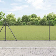 Palo della recinzione Grigio 50 x 0,8 m (maglia 12 x 12 mm)