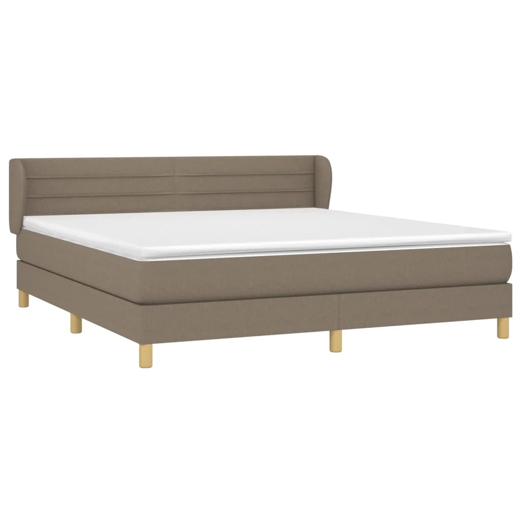 Giroletto a Molle con Materasso Tortora 180x200 cm in Tessuto 3126905